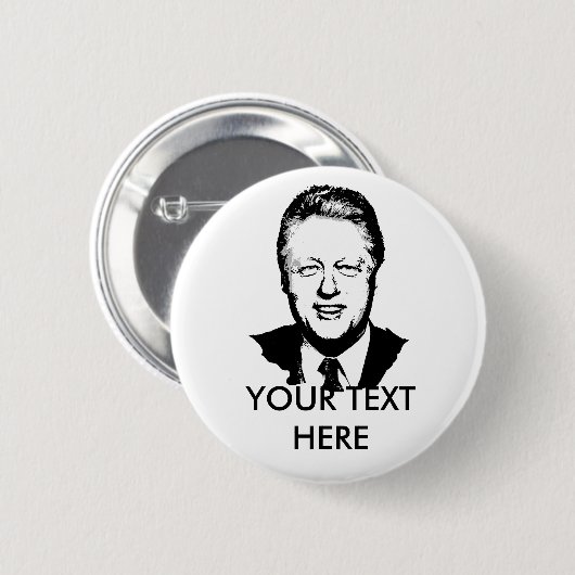 Bill Clinton-Gang Button (Vorne & Hinten)