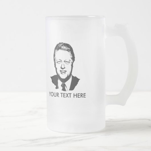 Bill Clinton-Gang Mattglas Bierglas (Rechts)