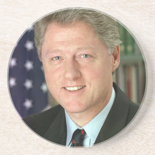 Bill Clinton Getränkeuntersetzer (Vorne)