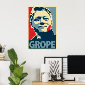 Bill Clinton - Grope: OHP Poster (Heimbüro)
