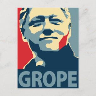 Bill Clinton - Grope: OHP Postkarte