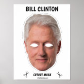 BILL CLINTON Halloween Mask Poster (Vorne)