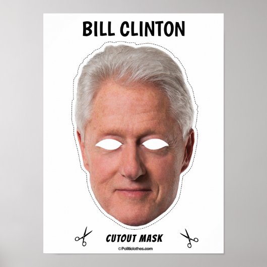 BILL CLINTON Halloween Mask Poster (Vorne)