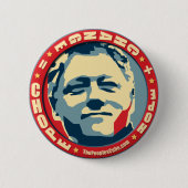 Bill Clinton - Herumtasten: OHP Knopf Button (Vorderseite)