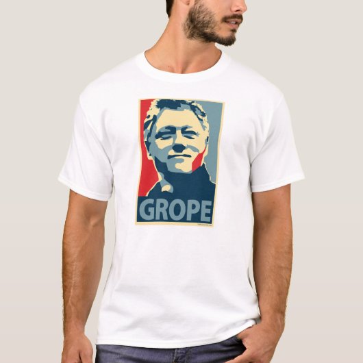 Bill Clinton - Herumtasten: OHP T - Shirt (Vorderseite)