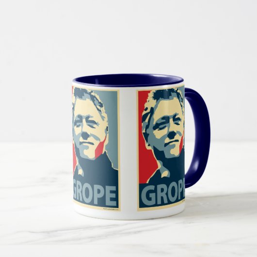 Bill Clinton - Herumtasten: OHP Tasse (VorderseiteRechts)