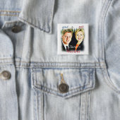 Bill Clinton & Hillary Clinton_ Button (Beispiel)