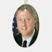 Bill Clinton Keramikornament (Links)