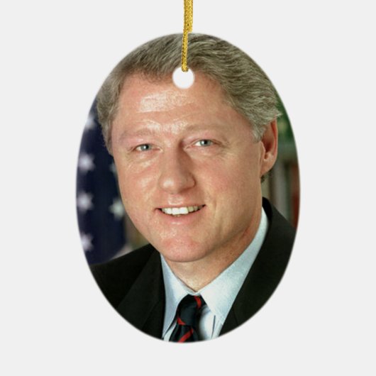 Bill Clinton Keramikornament (Vorne)