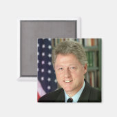 Bill Clinton Magnet (Vorderseite/Rückseite)
