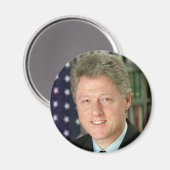 Bill Clinton Magnet (Vorderseite/Rückseite)