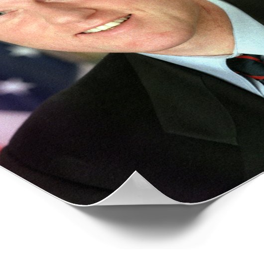 Bill Clinton Poster (Ecke)