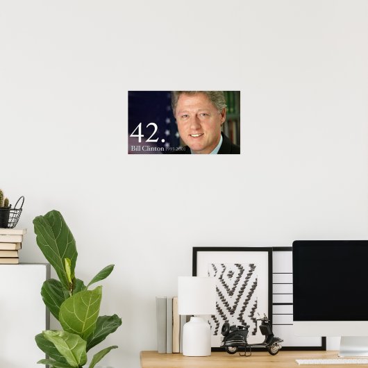 Bill Clinton Poster (Heimbüro)