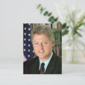 Bill Clinton Postkarte (Stehend Vorderseite)
