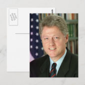 Bill Clinton Postkarte (Vorne/Hinten)