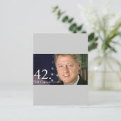 Bill Clinton Postkarte (Stehend Vorderseite)