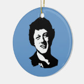 Bill Clinton Retro Keramikornament (Links)