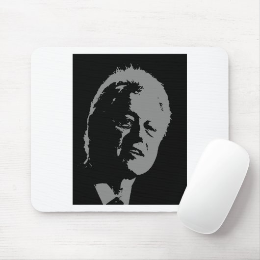 Bill Clinton Silhouette Mousepad (Mit Mouse)