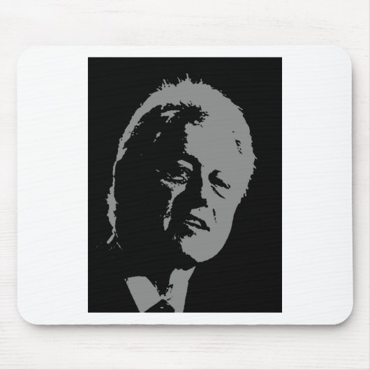 Bill Clinton Silhouette Mousepad (Vorne)
