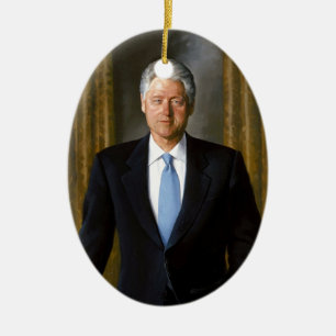 Bill Clinton USA Präsident Keramik Ornament