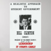 Bill Clinton von der Georgetown University P Poster (Vorne)