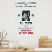 Bill Clinton von der Georgetown University P Poster (Küche)