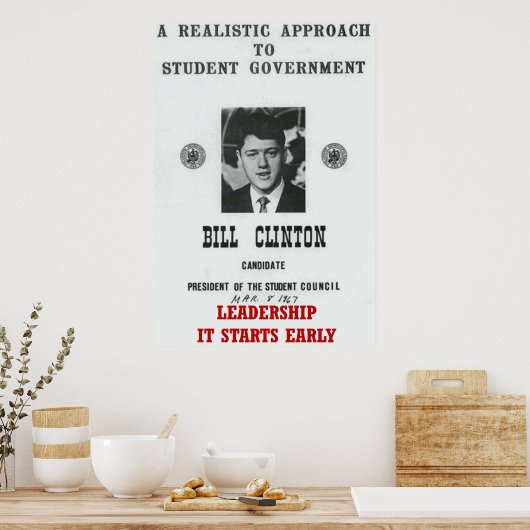 Bill Clinton von der Georgetown University P Poster (Küche)