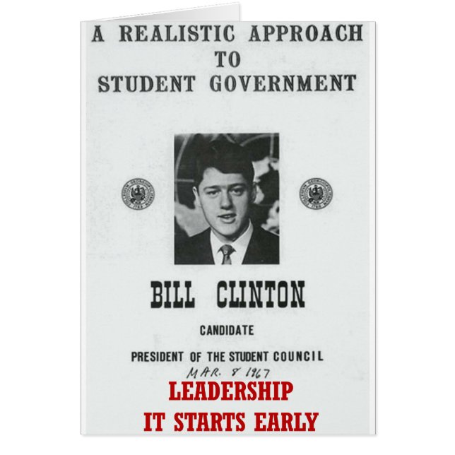 Bill Clinton zu Georgetown LEADERSHIP (Vorne)