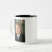 Bill Clinton Zweifarbige Tasse (Vorderseite Links)