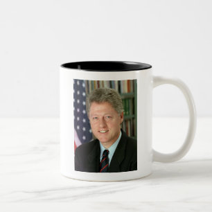 Bill Clinton Zweifarbige Tasse