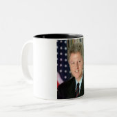 Bill Clinton Zweifarbige Tasse (Vorderseite Links)