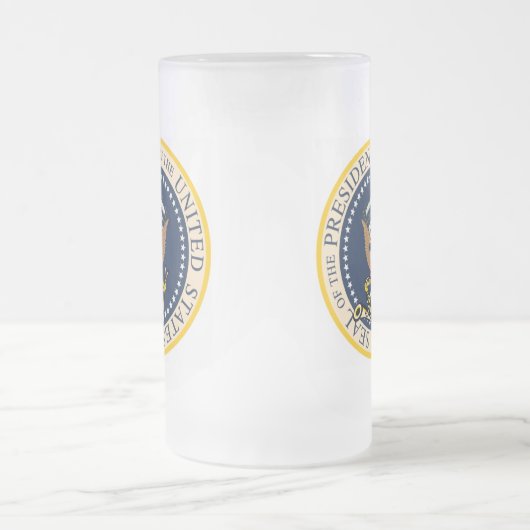 Bill Clintons PräsidentenSiegel-Tasse Mattglas Bierglas (Mittel)