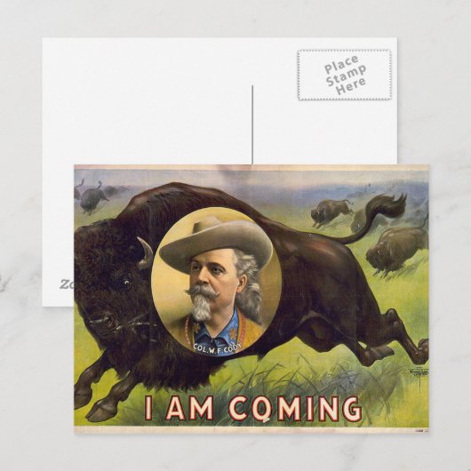 Bill Cody -1899 Postkarte (Vorne/Hinten)