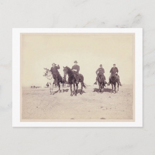 Bill Cody und Riders Postkarte (Vorderseite)
