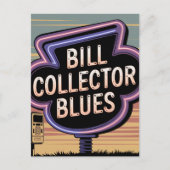 Bill Collector Blues Postkarte (Vorderseite)