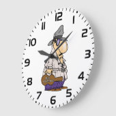 Bill Collector Große Wanduhr (Winkel)