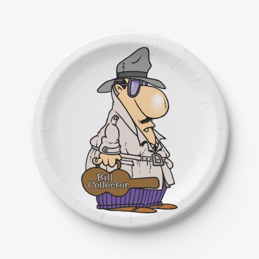 Bill Collector Pappteller (Vorderseite)