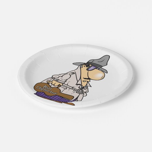 Bill Collector Pappteller (Schrägansicht)