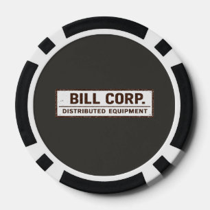 Bill Corps verteilte Ausrüstung Pokerchips