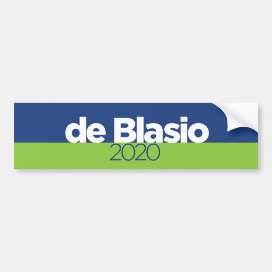 Bill de Blasio 2020 Autoaufkleber (Vorne)