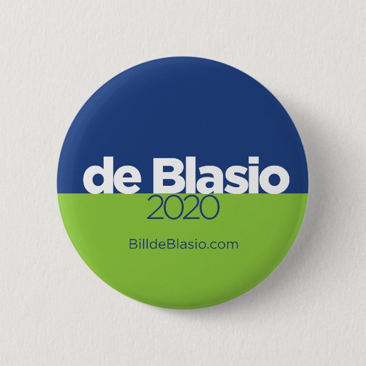 Bill de Blasio 2020 Button (Vorderseite)