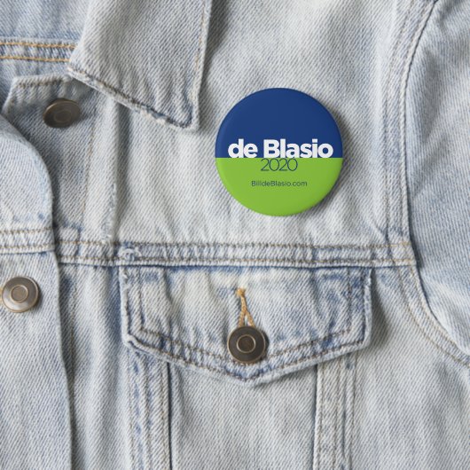 Bill de Blasio 2020 Button (Beispiel)