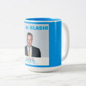 Bill de Blasio 2020 Zweifarbige Tasse (VorderseiteRechts)