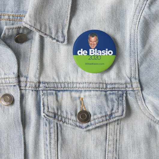 Bill de Blasio für den Präsidenten Button (Beispiel)
