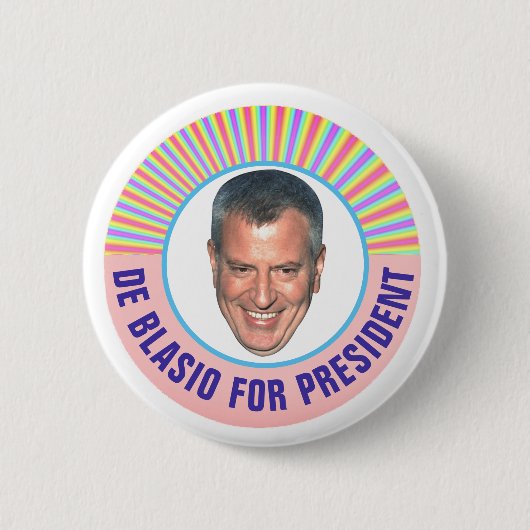 Bill de Blasio für Präsidenten 2020 Button (Vorderseite)