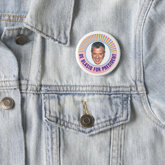 Bill de Blasio für Präsidenten 2020 Button (Beispiel)