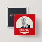 Bill de Blasio NYC Bürgermeister 2013 Button (Vorne & Hinten)