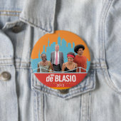 Bill de Blasio u. Bürgermeister 2013 der Button (Beispiel)