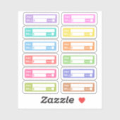 Bill Due Payment Erinnerung Labels Budgeting Plann (Blatt)