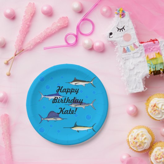 Bill Fish Pappteller (Party)